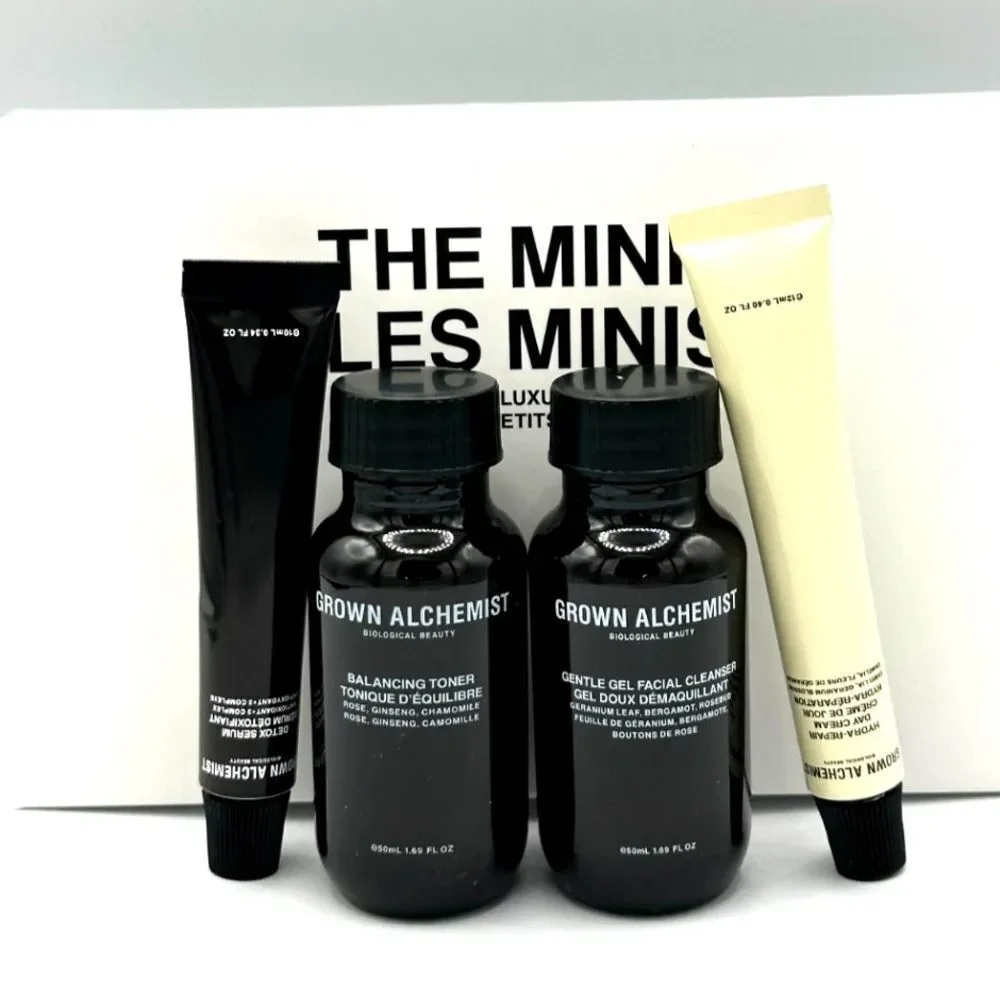 Grown Alchemist The Mini Essentials Luxury 4 Piece Travel Skincare Set, NIB!